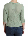 Top Camicetta in maglia leggera verde scuro Ermanno Scervino-IT44-M