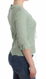 Top Camicetta in maglia leggera verde scuro Ermanno Scervino-IT44-M