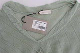 Top Camicetta in maglia leggera verde scuro Ermanno Scervino-IT44-M