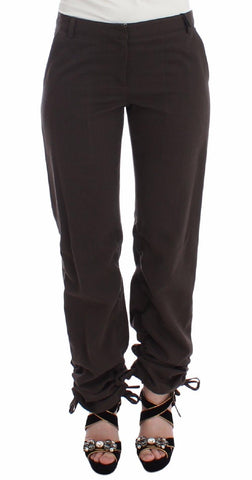 Pantaloni eleganti neri Chmis Ermanno Scervino marrone - IT38-XS