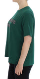 T-shirt Incantata Sicilia Dolce & Gabbana in seta verde - IT36-XXS