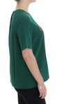 T-shirt Incantata Sicilia Dolce & Gabbana in seta verde - IT36-XXS