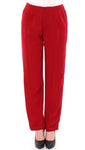 CO-TE Pantalone dritto in lana rossa - Taglia IT40-S