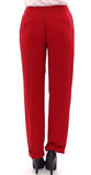 CO-TE Pantalone dritto in lana rossa - Taglia IT40-S