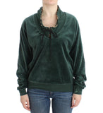 Maglia in cotone velluto verde Cavalli - Taglia IT46-XL