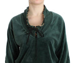 Maglia in cotone velluto verde Cavalli - Taglia IT46-XL