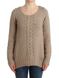 Maglia Cavalli in maglia di lana beige - Taglia IT42-M