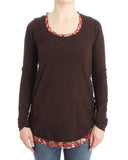 Maglia girocollo Cavalli Brown - Taglia IT40-S