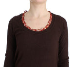 Maglia girocollo Cavalli Brown - Taglia IT40-S