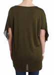 Top a maniche corte Galliano Green - Taglia XS