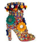 Stivali in cristallo con paillettes cristallo Dolce&Gabbana-EU36-US5,5