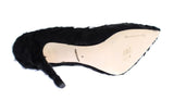 Scarpa con tacco pelle di pecora nera Bellucci Dolce&Gabbana-EU40-US9,5