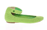 Scarpe da ballo a maglia in cotone verde Dolce & Gabbana - EU39-US8,5