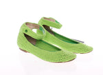 Scarpe da ballo a maglia in cotone verde Dolce & Gabbana - EU39-US8,5