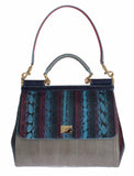 Dolce&Gabbana Borsa a mano SICILY -pelle serpente multicolore Caiman