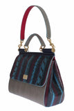 Dolce&Gabbana Borsa a mano SICILY -pelle serpente multicolore Caiman