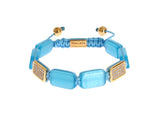 Bracciale Nialaya CZ Opal in oro giallo 18 carati - Taglia L