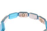 Braccialetto Nialaya CZ Opal Howlite 925 - Taglia M