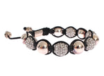 Bracciale in argento 925 con cristallo bianco italiano Nialaya - S