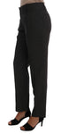 Pantaloni stretch a righe in lana viscosa grigio Dolce&Gabbana-IT44-L