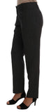 Pantaloni stretch a righe in lana viscosa grigio Dolce&Gabbana-IT44-L