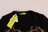 Versace Jeans Pullover stretch nero barocco - Taglia IT40-S