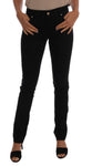 Versace Jeans Pantaloni slim in denim stretch nero di cotone - W26