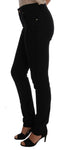 Versace Jeans Pantaloni slim in denim stretch nero di cotone - W26