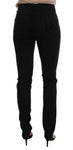 Versace Jeans Pantaloni slim in denim stretch nero di cotone - W26