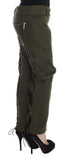 Pantaloni cargo loose fit in lana verde Ermanno Scervino - IT40-S