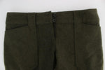 Pantaloni cargo loose fit in lana verde Ermanno Scervino - IT40-S