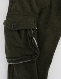 Pantaloni cargo loose fit in lana verde Ermanno Scervino - IT40-S