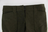 Pantaloni cargo loose fit in lana verde Ermanno Scervino - IT44-L