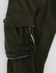 Pantaloni cargo loose fit in lana verde Ermanno Scervino - IT44-L