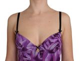 T-Shirt Bustier Cavalli Purple Corset - Taglia IT46-XL