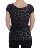 Top Camicia modello Cavalli grigio Leopard Modal Top - Taglia IT48-XL