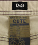 Pantaloni jeans Regular Fit di Dolce & Gabbana Beige cotone - W27