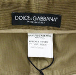 Pantaloni jeans Dolce & Gabbana in cotone marrone con cordura - IT40-S