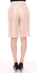 Pantaloncini al ginocchio in broccato beige Zeyneptosum - IT42-M