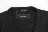 Pullover maglione Dolce & Gabbana grigio in cashmere - Taglia IT40-S