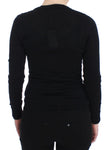 Pullover maglione Dolce&Gabbana nero in cashmere con girocollo-IT42-M