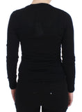 Pullover maglione Dolce&Gabbana nero in cashmere con girocollo-IT42-M