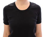 T-shirt in cotone girocollo Dolce & Gabbana nero - Taglia IT46-XL