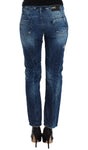 Jeans boyfriend afflitti Costume National Blue - Taglia W26