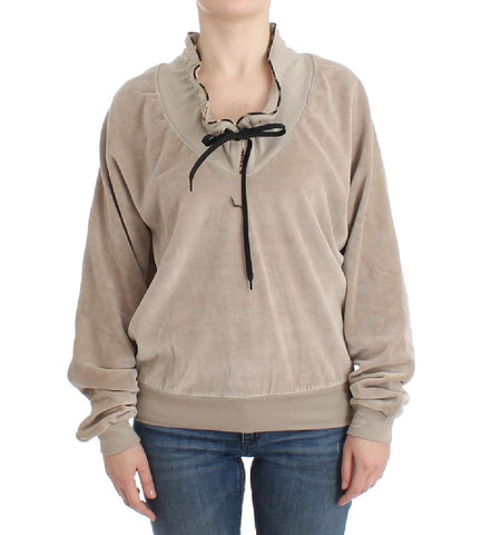 Maglia Cavalli in cotone velluto beige - Taglia IT46-XL