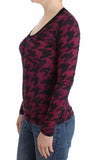 Top a fiori pied de poule Galliano Purple - Taglia XS