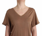 Top a maniche corte Galliano Brown - Taglia S