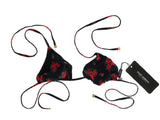 Bikini Dolce & Gabbana Black Red Roses - Taglia IT2-S