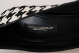 Scarpe con tacco pelle di pelo bianco e nero Dolce&Gabbana-EU41-US10,5