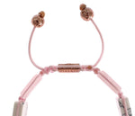 Nialaya CZ Quarzo Bracciale Howlite in oro rosa 925 - Taglia M